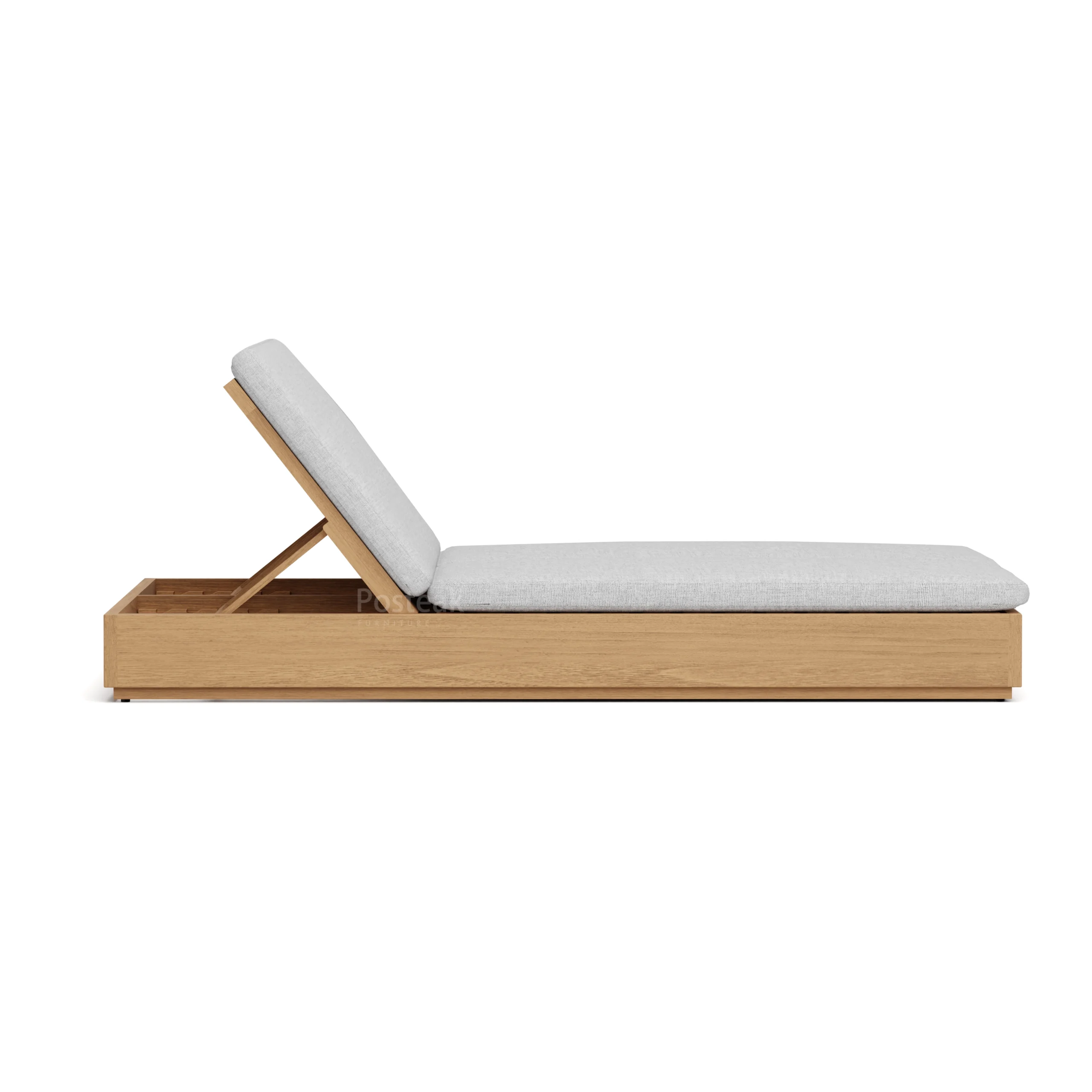 Alternative view of Melbourne Teak Outdoor Chaise Lounge Double
