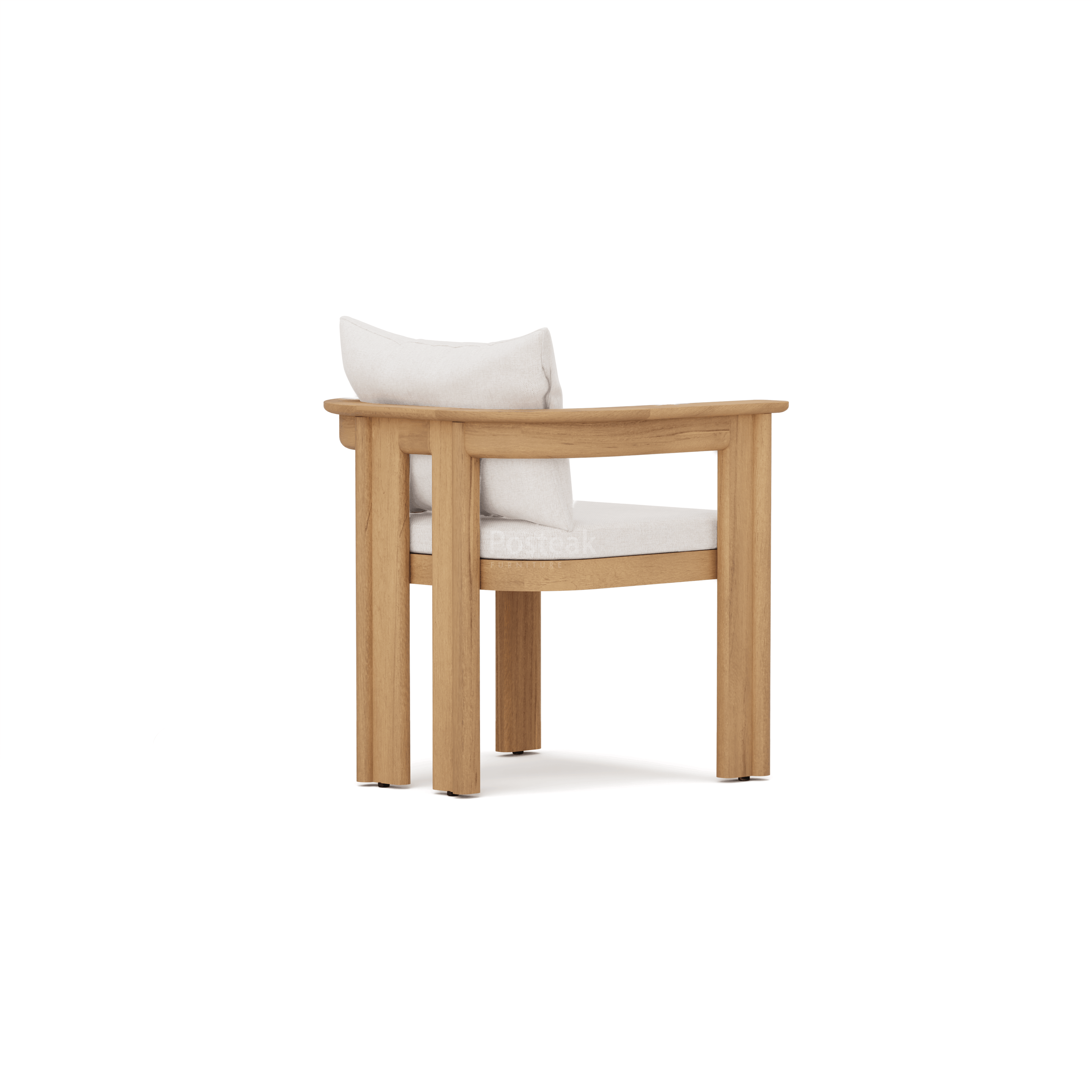 Aruba Teak Outdoor Dining Chair - Image 3