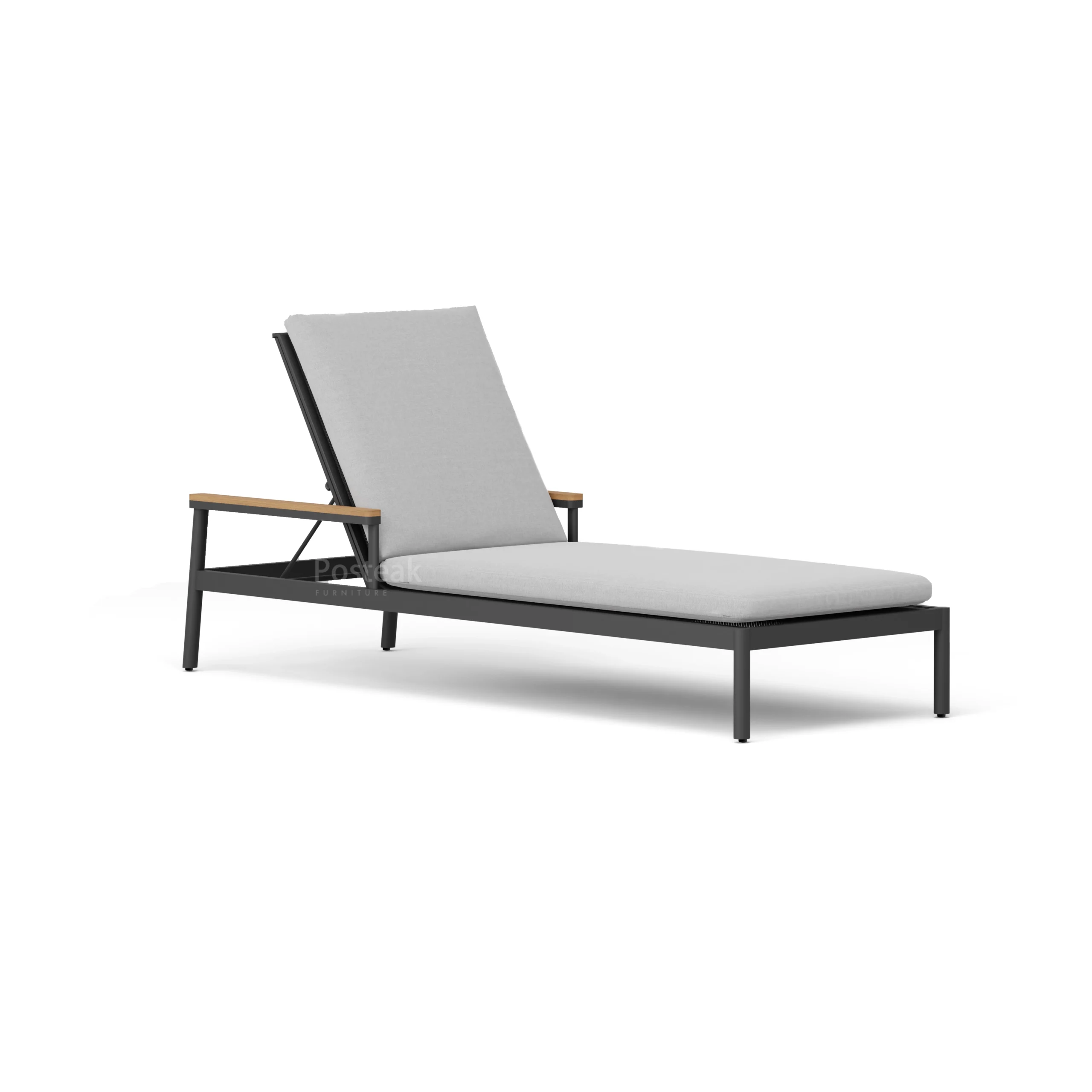 montauk chaise charcoal-angle